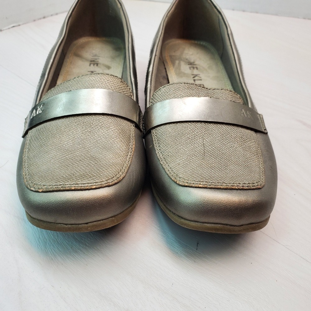 Anne Klein AK Flex Women's Size 9M Metallic Gold Loafers Dress Shoes - Picture 5 of 16